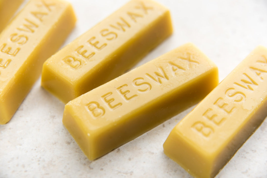 Pure beeswax on white table | NoCo Apothecary