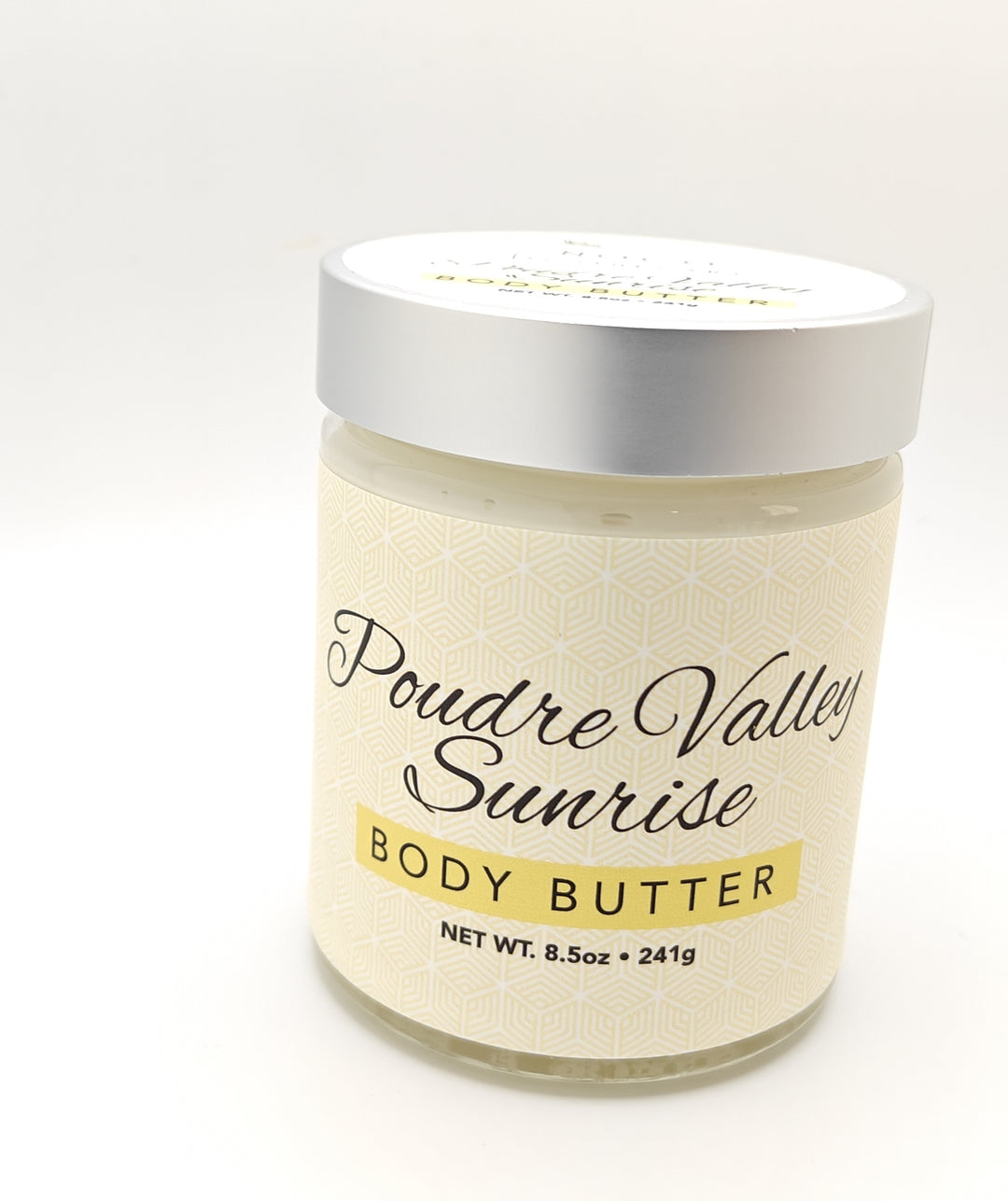 Front view of Poudre Valley Sunrise Body Butter against white background | NoCo Apothecary | Natural Lotion