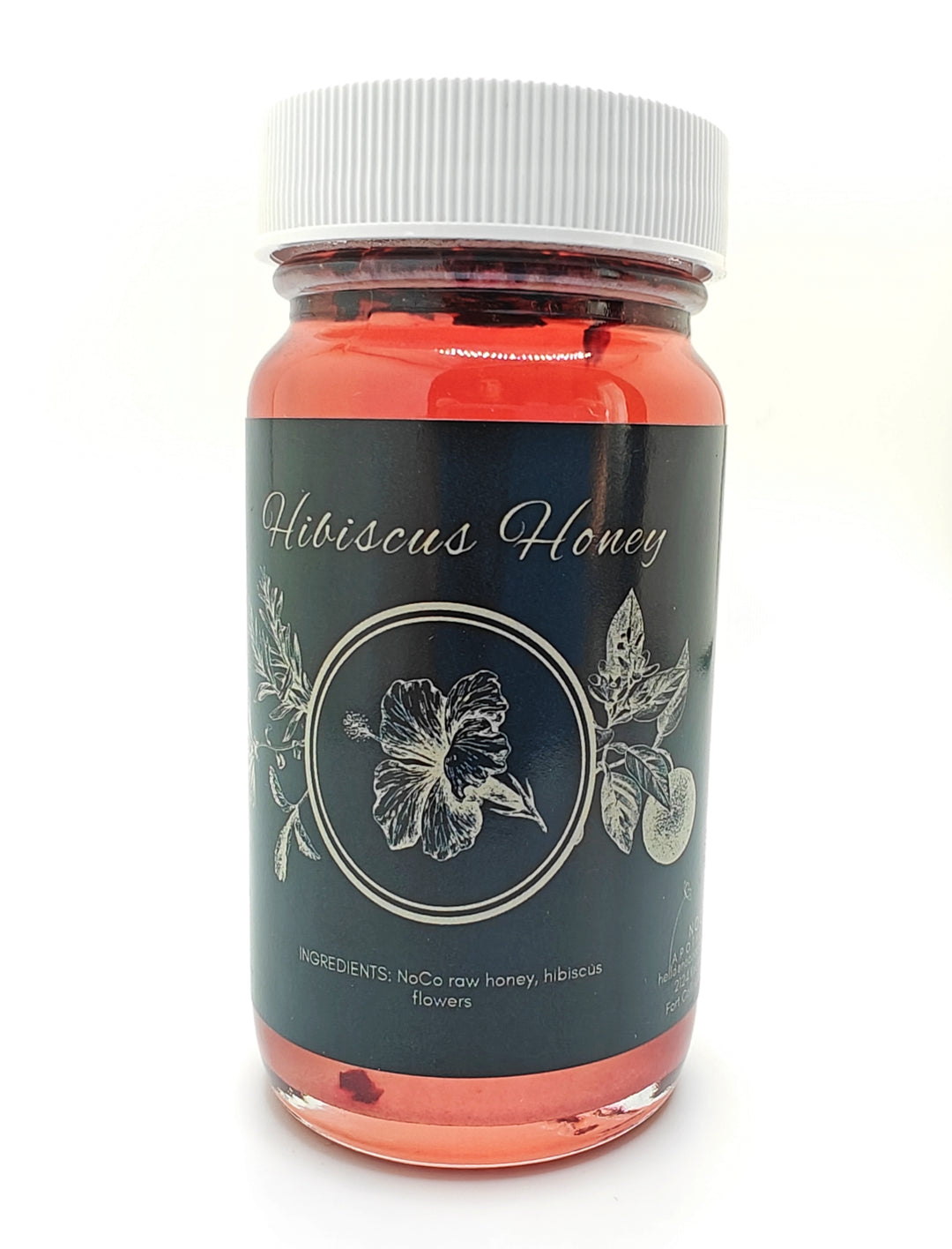 Hibiscus Honey against white background | Colorado Honey | NoCo Apothecary