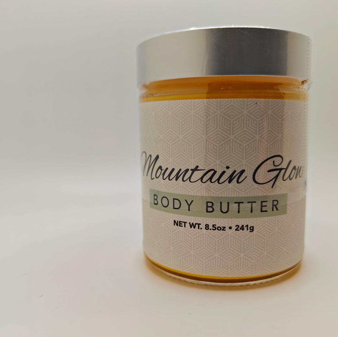 Mountain Glow Body Butter against white background | Antioxidant Lotion | Natural Lotion