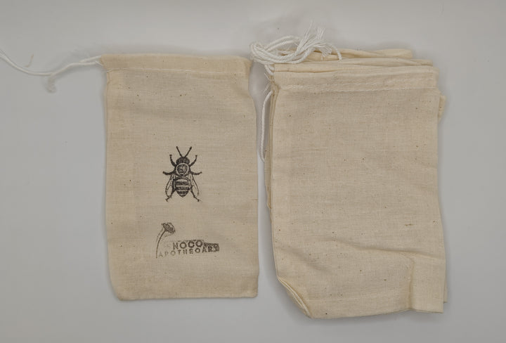 Muslin bags for bath tea | NoCo Apothecary | Bath Tea