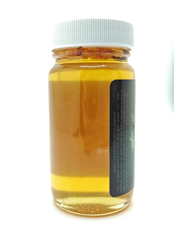 Spiced honey against white background | Raw Local Honey | NoCo Apothecary