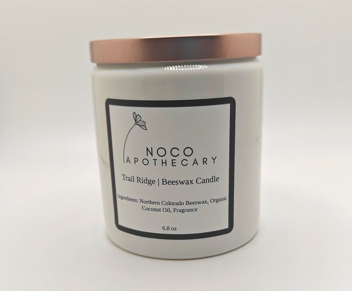 Trail Ridge Beeswax Candle against white background | NoCo Apothecary